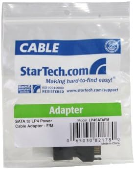 StarTech.com SATA to LP4 (Molex) Power Cable Adapters & Y-Splitters