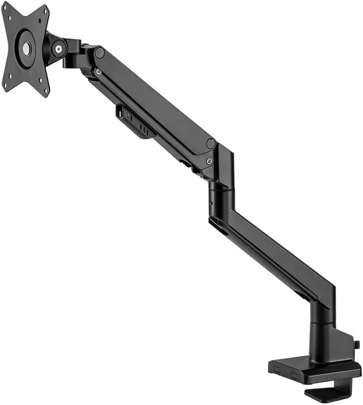 Monoprice Low Profile Single Monitor Gas Spring Desk Mount - Up to 32in/19.8 lbs Screens