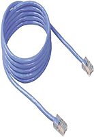 7FT CAT5E PATCH CABLE, UTP, BLUE PVC JACKET, 24AWG, T568B, 50 MICRON, GOLD PLATE