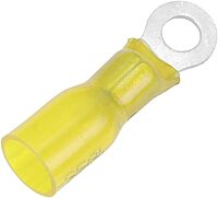 Pacer 12-10 AWG Heat Shrink Ring Terminal - #8 Stud Size - 100 Pack