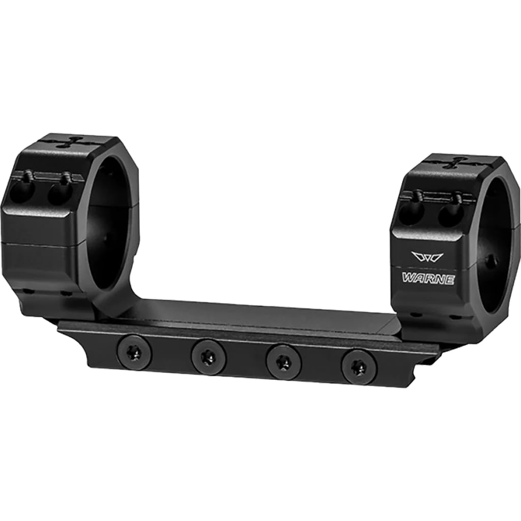 Warne 7814M Precision Mount 30mm Medium Height, 1 PC, 7075/T6 Aluminum, 2 Integral Recoil Lugs, Quick Detach