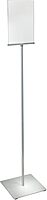 Azar Displays 300863 8.5" W x 11" H Double-Sided Frame Sign Holder Stand - with Non-Adjustable Pole, Sign Stand with Base - Indoor & Outdoor Sign Holder for Hotels, Restaurants Poster Holder