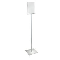 Azar Displays 300863 8.5" W x 11" H Double-Sided Frame Sign Holder Stand - with Non-Adjustable Pole