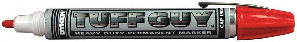 Dykem Tuff Guy 48191 Red Medium Marking Pen - 44819 [PRICE is per EACH]