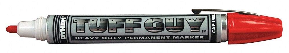 Dykem Tuff Guy 48191 Red Medium Marking Pen - 44819 [PRICE is per EACH]