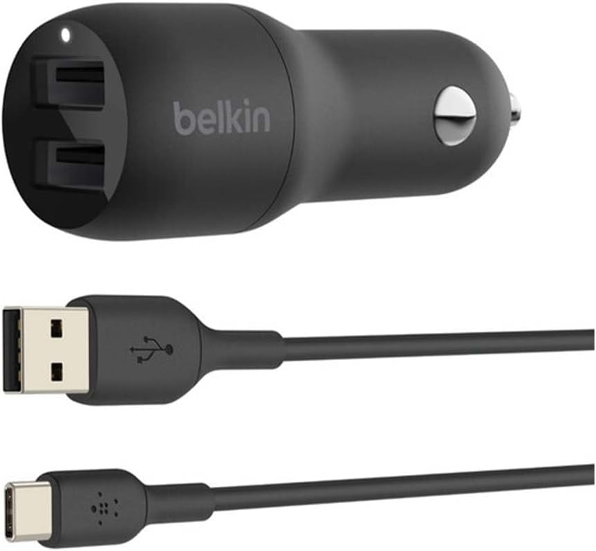 Belkin BOOSTCHARGE 24W Dual USB-A Car Charger