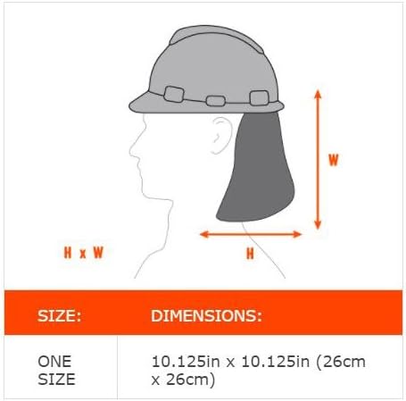 ERGODYNE Chill-Its Evaporative Polymer Cooling Hard Hat Pad