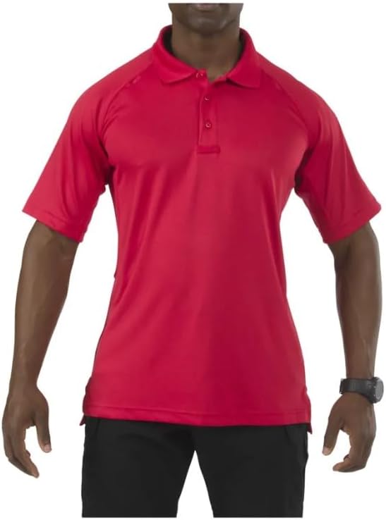 5.11 Tactical Men's Performance Short Sleeve Polo, 100% Polyester, Moisture Wicking, Style 71049