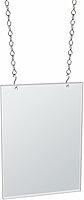 Azar Displays Hanging Poster Frames, Clear Acrylic, Ceiling-Mount