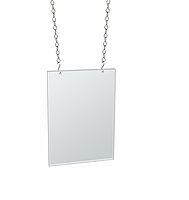Azar Displays Hanging Poster Frames, Clear Acrylic, Ceiling-Mount