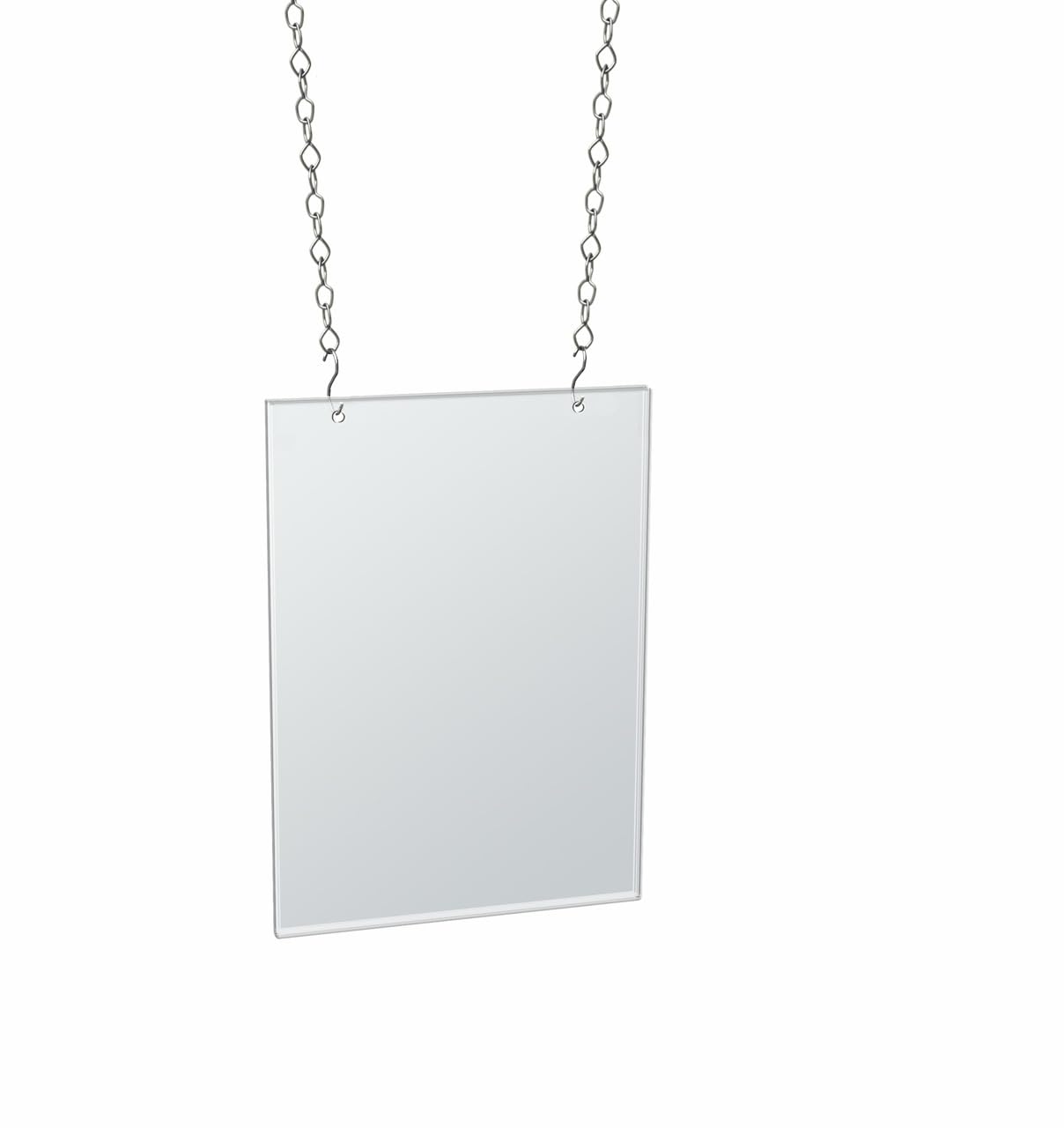 Azar Displays Hanging Poster Frames, Clear Acrylic, Ceiling-Mount