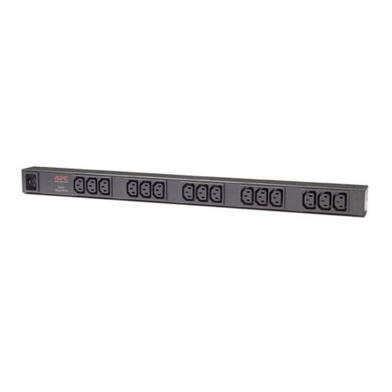 APC AP9572 Basic 0U Vertical Rack PDU – IEC C20 Input, 15x IEC C13 Outputs (Black)