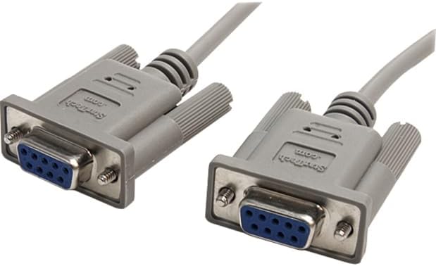 StarTech.com 10' RS232 Serial Null Modem Cable - Null modem cable - DB-9 (F) to DB-9 (F) - 10 ft (SCNM9FF)