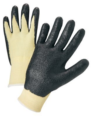 ANCHOR BRAND, 101-6010-L, Anchor 6010L 13 GA Kevlar Knit Black Foam Palm