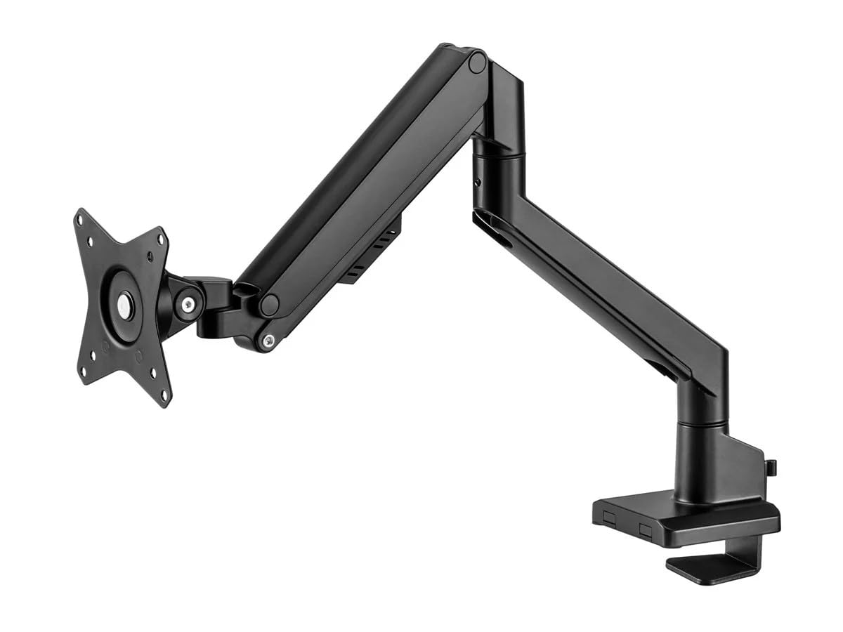 Monoprice Low Profile Single Monitor Gas Spring Desk Mount - Up to 32in/19.8 lbs Screens