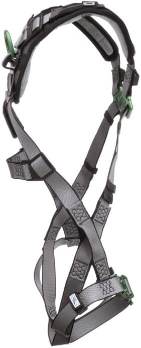 MSA V-FIT Standard Safety Harness - Polyester & Nano-Technology Treated Web Full Body Harness Back, Shoulder Padding