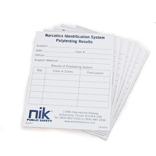 P-10 Polytesting Report Pads (25 Sheets)
