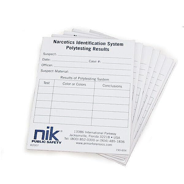 P-10 Polytesting Report Pads (25 Sheets)