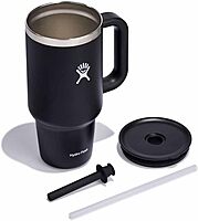 Hydro Flask Travel Tumbler with Handle, Lid and Straw - Insulated Stainless Steel
