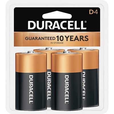 Duracell - CopperTop D Alkaline Batteries with recloseable package - long lasting