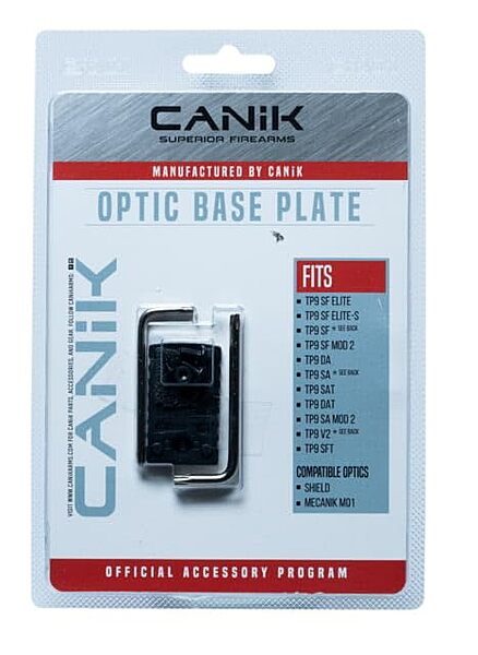 Canik Non-Optic Ready Pistols Plate A Optic Base, MECANIK MO1, Shield Footprint, PACN0704