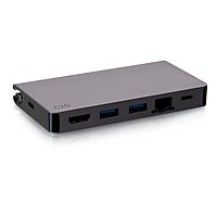 C2G USB-C® 5-in-1 Compact Dock with HDMI®, 2X USB-A, Ethernet, and USB-C Power Delivery up to 100W - 4K 30Hz
