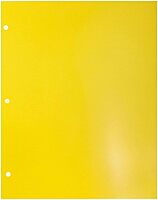 JAM PAPER Laminated Two-Pocket Glossy 3-Hole Letter Size Folders