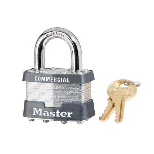 Master Lock 81KA, No. 81 Wide Laminated Steel Pin Tumbler Padlock (Pack of 24 pcs)