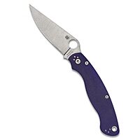 Spyderco Knives Military 2 Compression Lock C36GPDBL2 Blue G10 CPM-S110V Stainless Pocket Knife