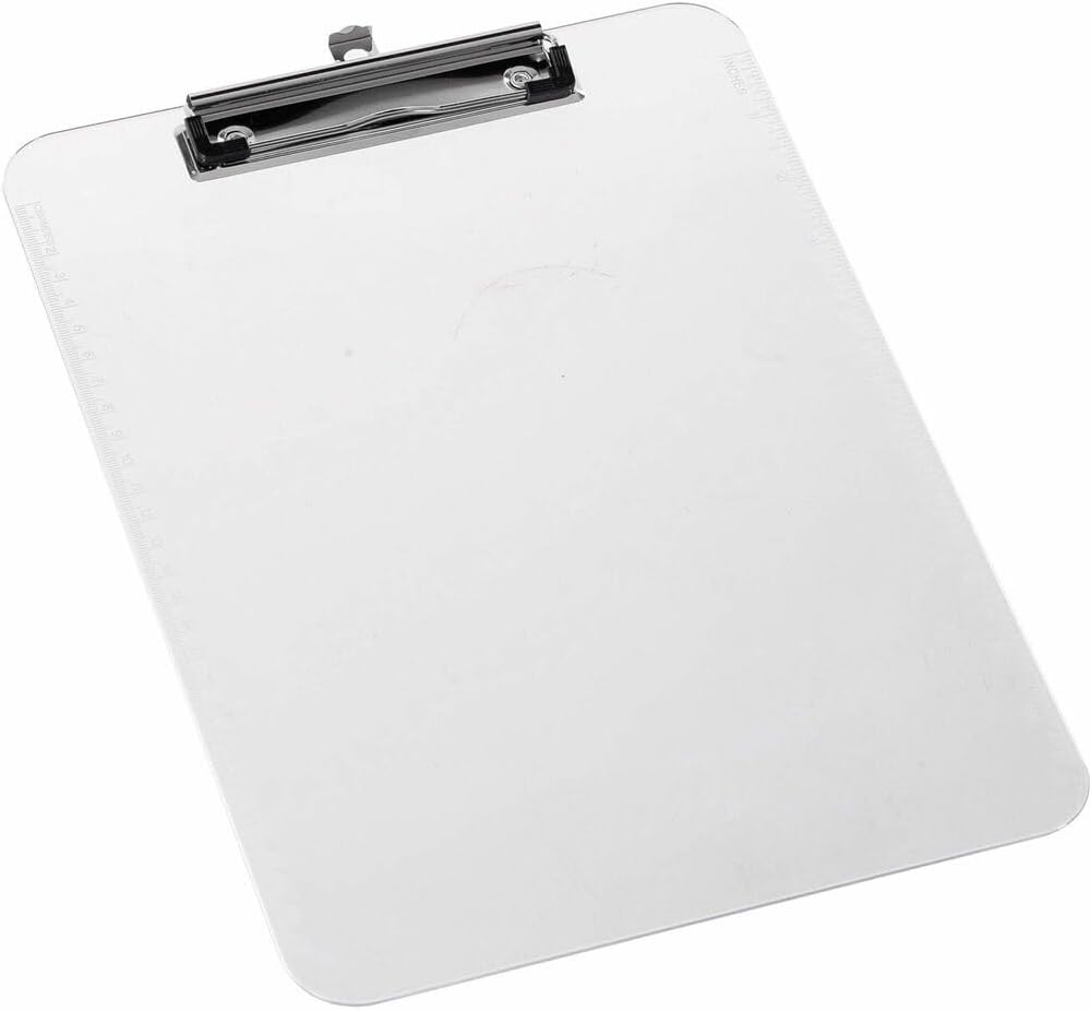 Business Source Transparent Plastic Clipboard, 9 x 12, 01869