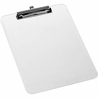 Business Source Transparent Plastic Clipboard, 9 x 12, 01869