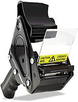 Universal 88000 Handheld Box Sealing Tape Dispenser, 3" Core, Metal/Plastic, Black