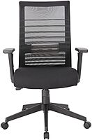 Boss Office Products Mesh Task Chair With T-Arms, Black