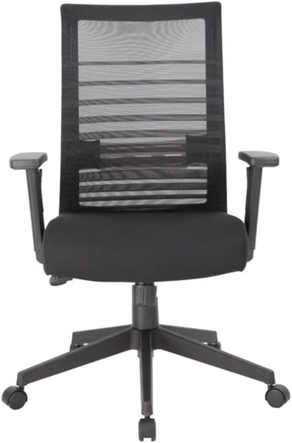Boss Office Products Mesh Task Chair With T-Arms, Black