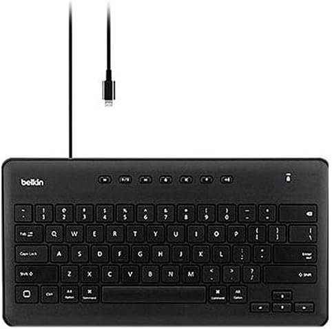Belkin Wired Keyboard For Apple iPad With Lightning Cable - Works w/ Apple iPad, iPad Pro, iPad Mini