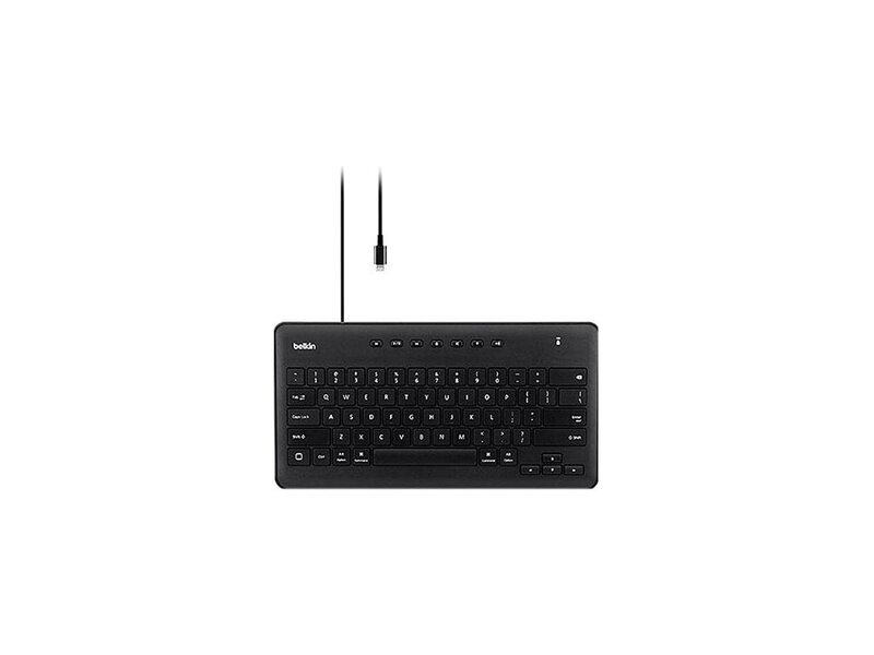 Belkin Wired Keyboard For Apple iPad With Lightning Cable - Works w/ Apple iPad, iPad Pro, iPad Mini