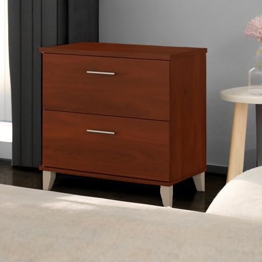Bush Furniture 2 Drawer Lateral File Cabinet, Letter and Legal-Size Document Storage, Somerset Collection