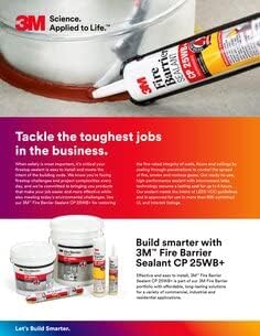 3M FIRE BARRIER SEALANT CP 25WB+, RED, 5 GALLON DRUM (PAIL)