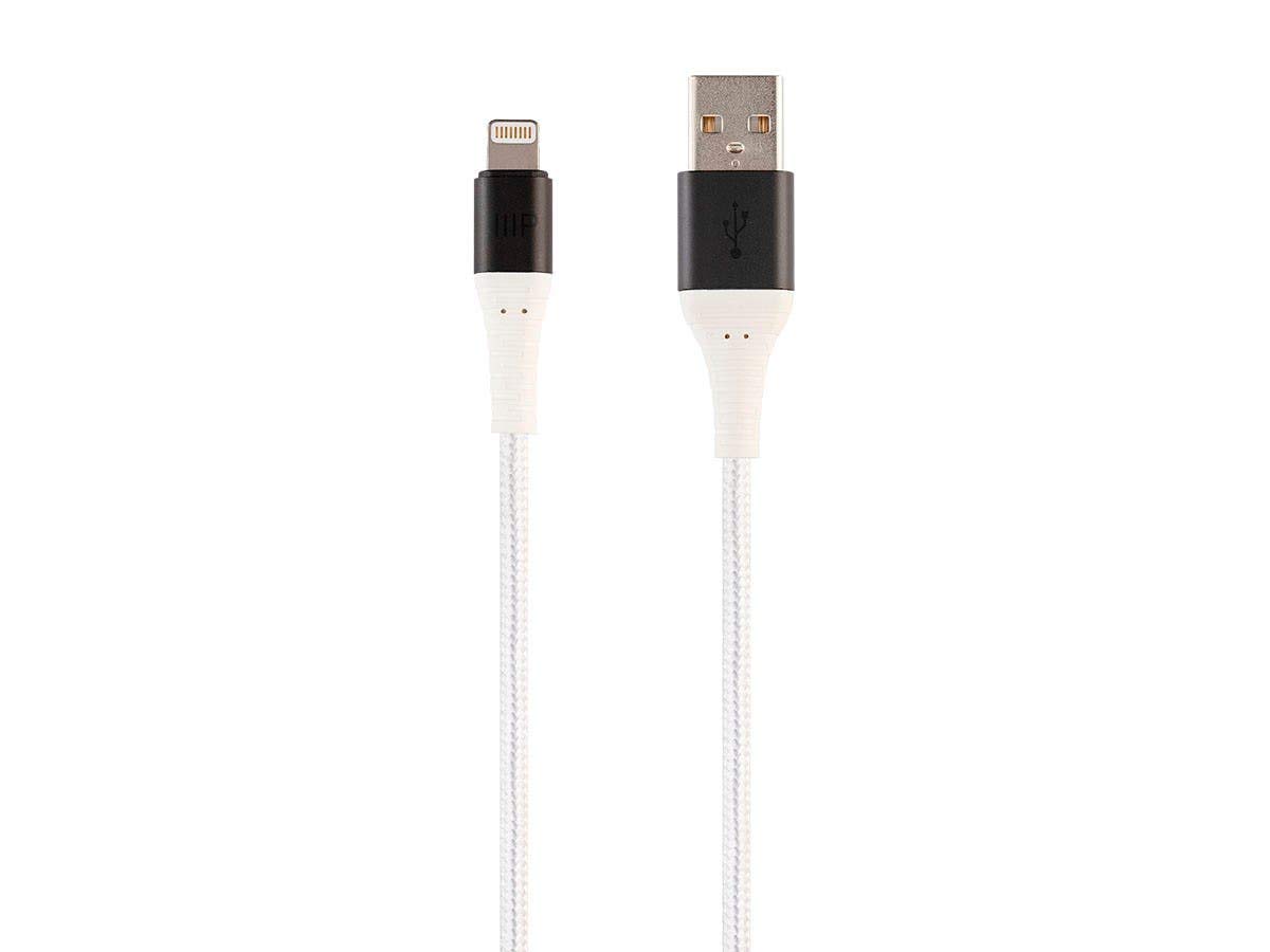 Monoprice Apple MFi Certified Lightning to USB-A Charge & Sync Cable - Kevlar/Nylon-Braid, 6 Feet