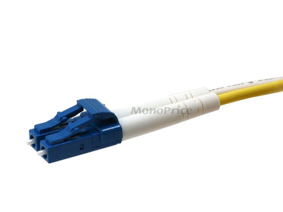 Monoprice Single-Mode Duplex Fiber Optic Cable LC to SC, 9/125 Corning, OFNR