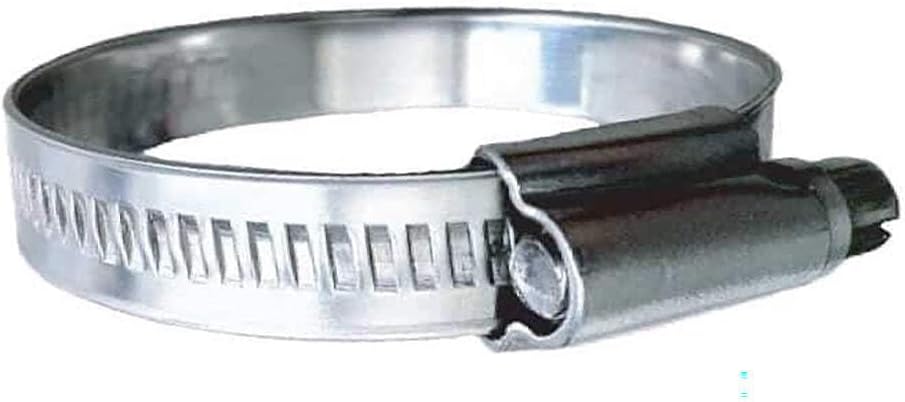 Trident Marine 316 SS Non-Perforated Worm Gear Hose Clamp - 15/32" Band - (1-1/2" - 2") Clamping Range - 10-Pack