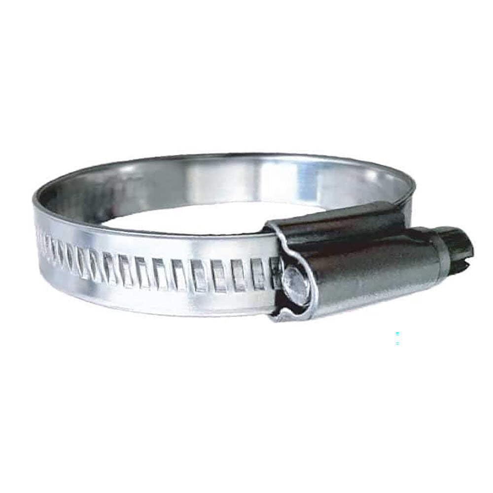 Trident Marine 316 SS Non-Perforated Worm Gear Hose Clamp - 15/32" Band - (1-1/2" - 2") Clamping Range - 10-Pack