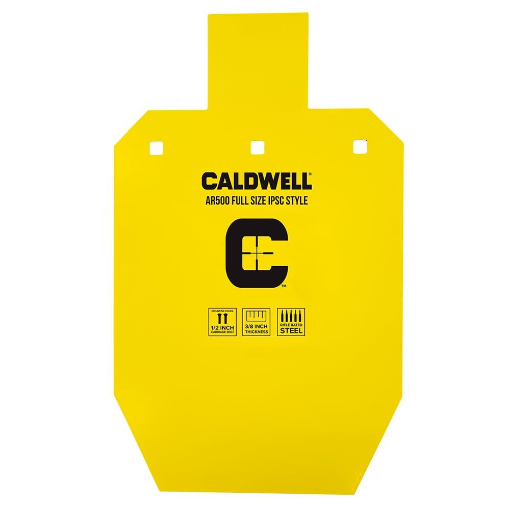 CALDWELL AR500 Steel Targets, Rifle Rated for Range and Practice Shooting