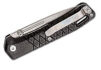 Gerber Zilch Folding Knife 3.1" Stonewashed Drop Point Plain Blade, Black GRN Handles