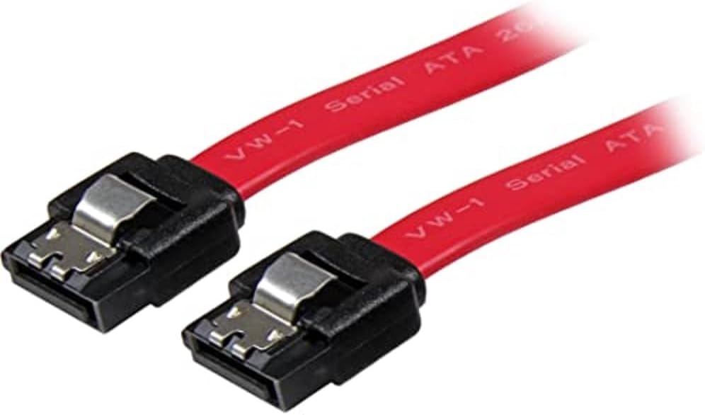 StarTech.com 8in Latching SATA Cable - Secure latching SATA cable designed for new system boards and SATA hard drives - Red