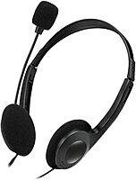 Adesso Xtream H4 - 3.5mm Stereo Headset with Microphone - Noise Cancelling - Wired- 6 ft cable- Lightweight - XTREAMH4