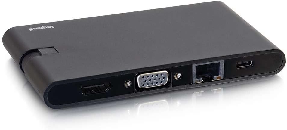 USB-C® 9-in-1 Compact Docking Station with 4K HDMI®, VGA, Ethernet, USB, SD Card Reader and Power Delivery up to 100W