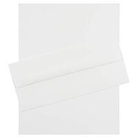 JAM PAPER #10 Business Stationery Set - 4 1/8 x 9 1/2 Envelopes & Matching Letter Paper - Strathmore Bright White Wove
