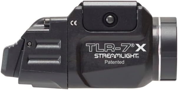 Streamlight TLR-7X Weapon Light, 500 Lumens, High Switch, CR123A Lithium Battery, Key Kit, 69423