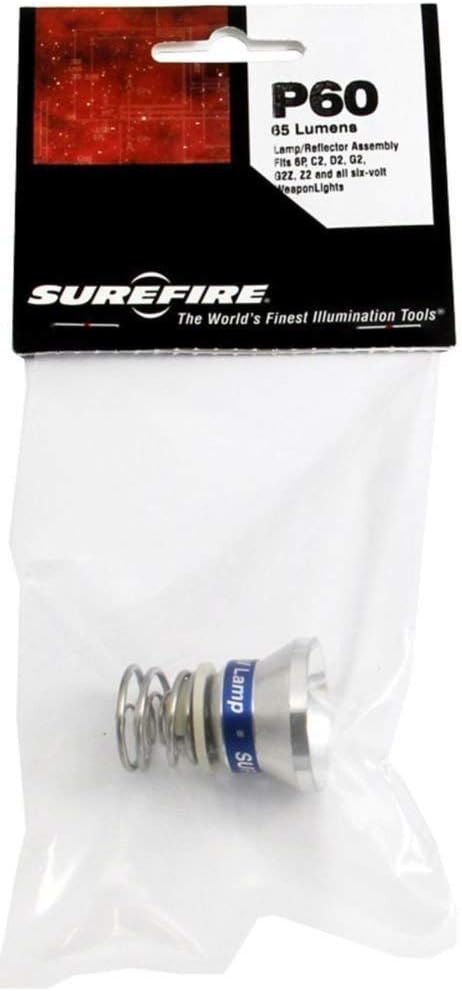 Surefire, P60, Replacement Lamp,Incandescent, 65 Lum,Black
